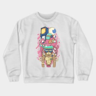 Monkey grafitti Crewneck Sweatshirt